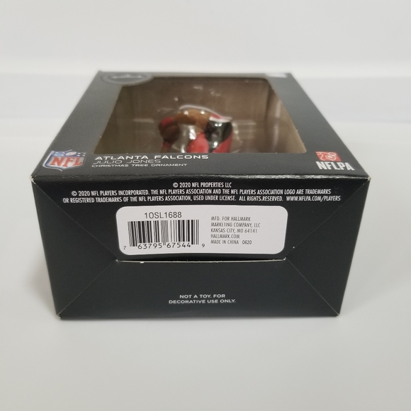 New 2020 Hallmark NFL Atlanta Falcons Julio Jones 11 Christmas Tree Ornament - Picture 3 of 6